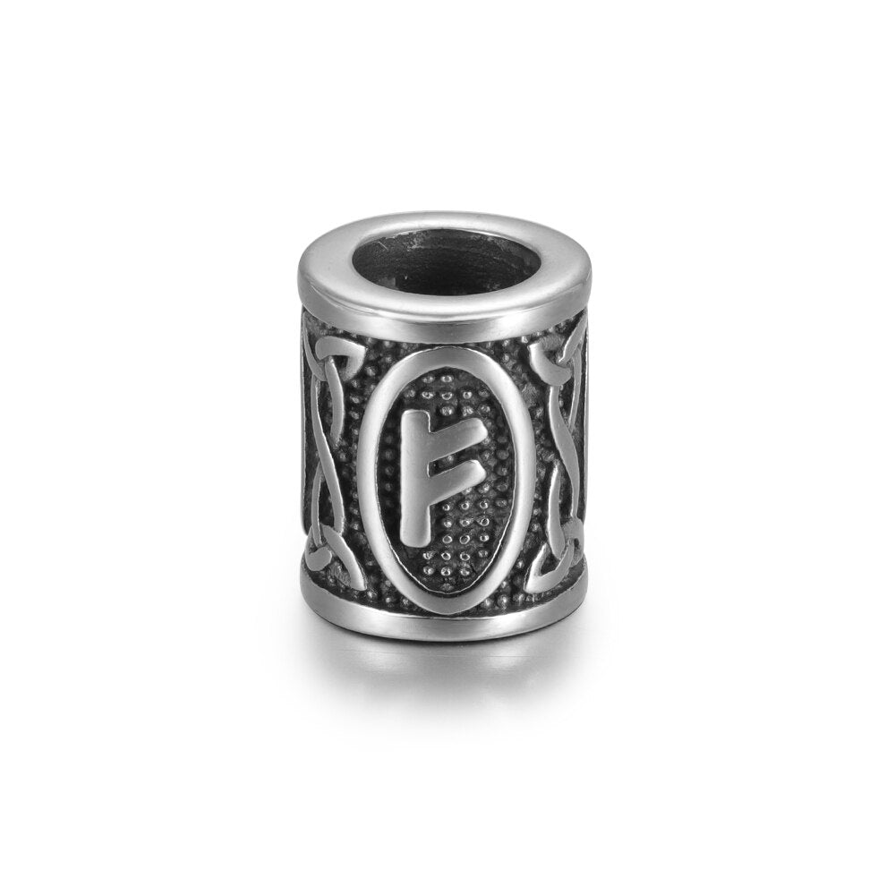 Perle En Acier Rune Fehu Viking Shop