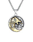 Collier Viking Loup Fenrir Et Lune Viking Shop