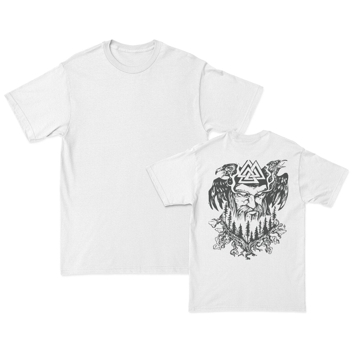 T-shirt Viking Odin Et Valknut