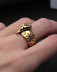 Bague Viking Crâne De Corbeau Viking Shop