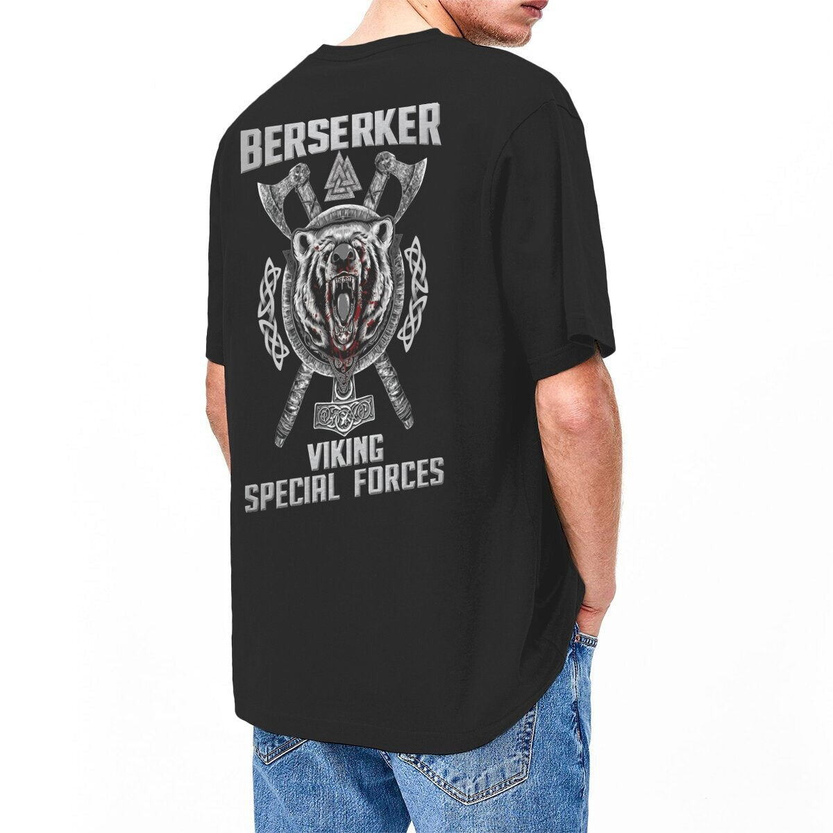 T-Shirt Viking Imprimé Berserker