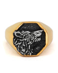Bague Viking Gravure Loup Viking Shop