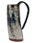 Chope à Boire Avec Gravures En Corne De Bœuf