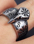 Bague Viking Crâne De Corbeau Viking Shop