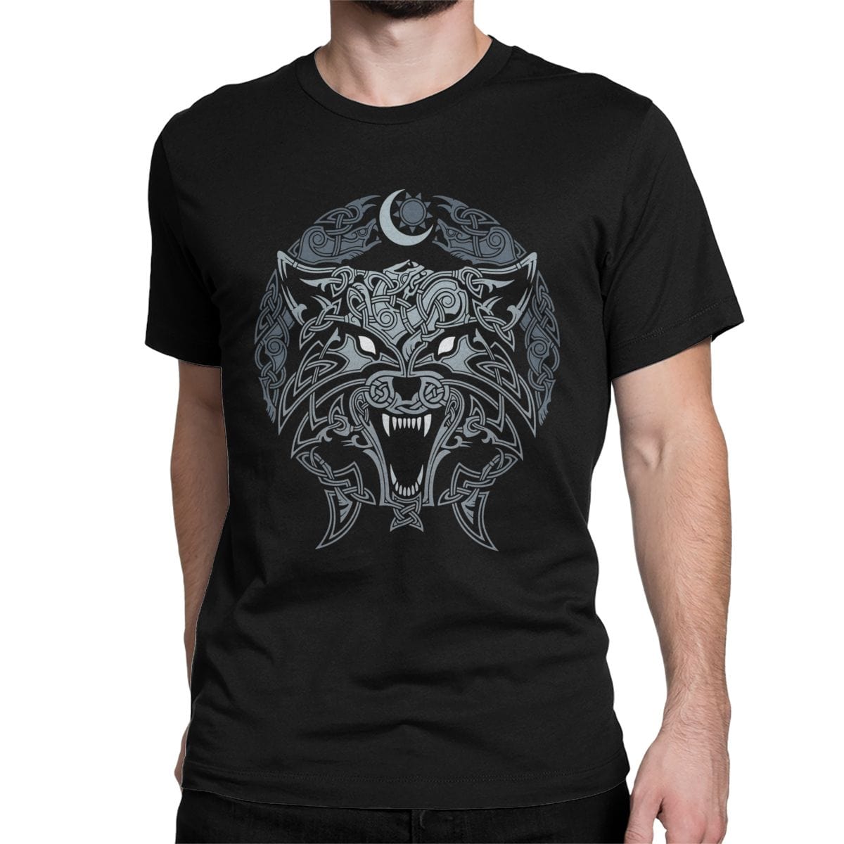 T-shirt loup Lune