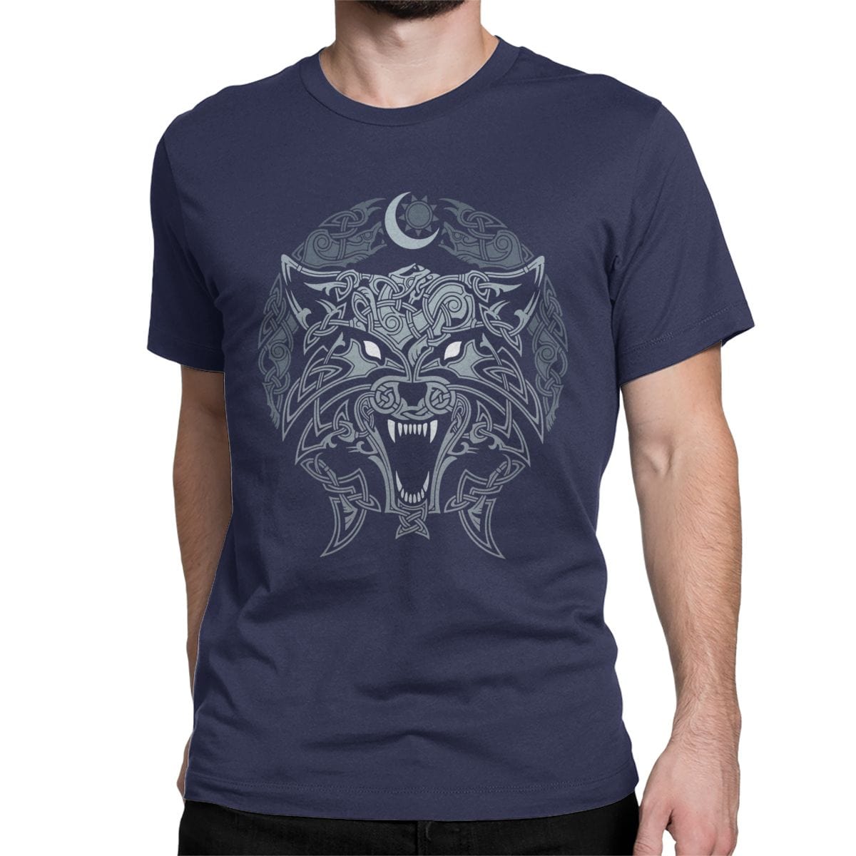 T-shirt loup Lune
