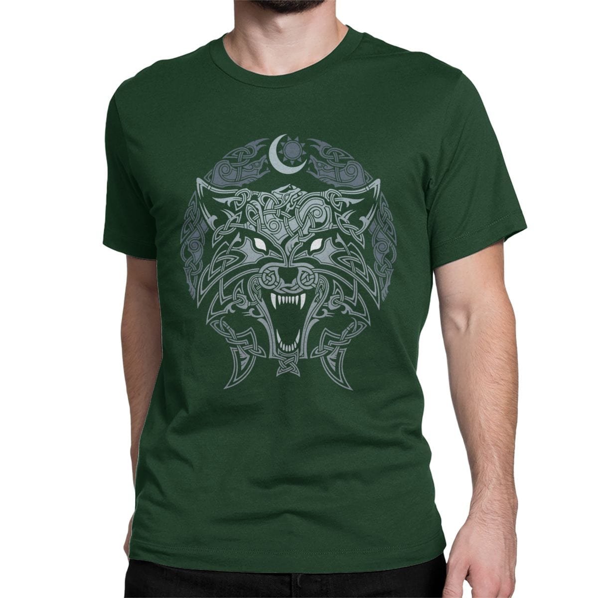 T-shirt loup Lune