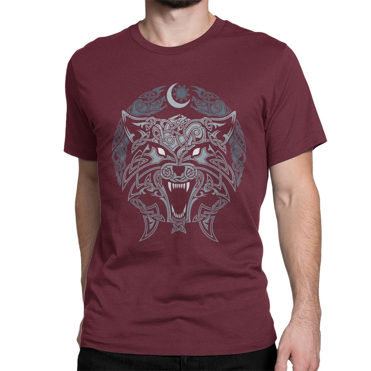 T-shirt loup Lune
