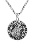 Collier VikingLoup Hurlant Et Runes Viking Shop