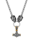 Collier Viking Marteau De Thor Et Loups Viking Shop