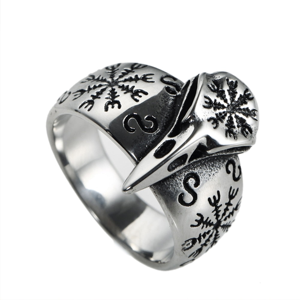 Bague Viking <br>Crâne De Corbeau</br> Viking Shop