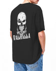 T-shirt Viking Valhalla Et Tête de Mort