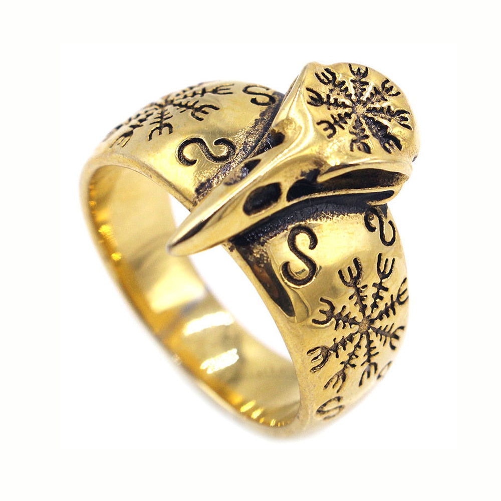 Bague Viking <br>Crâne De Corbeau</br> Viking Shop