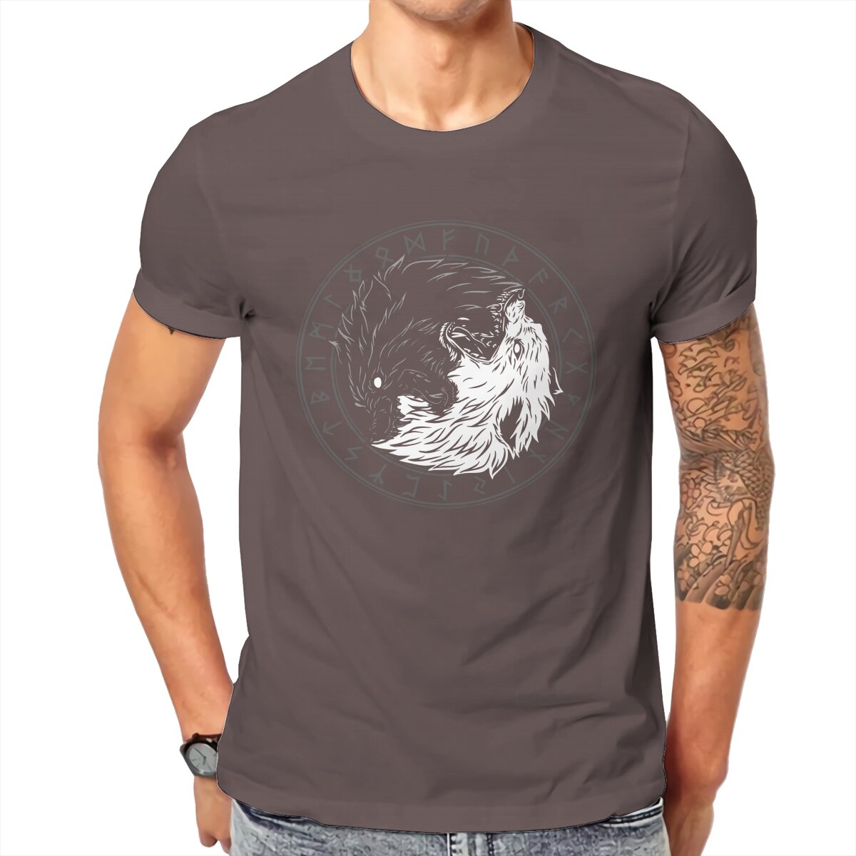 T-shirt Viking Loup