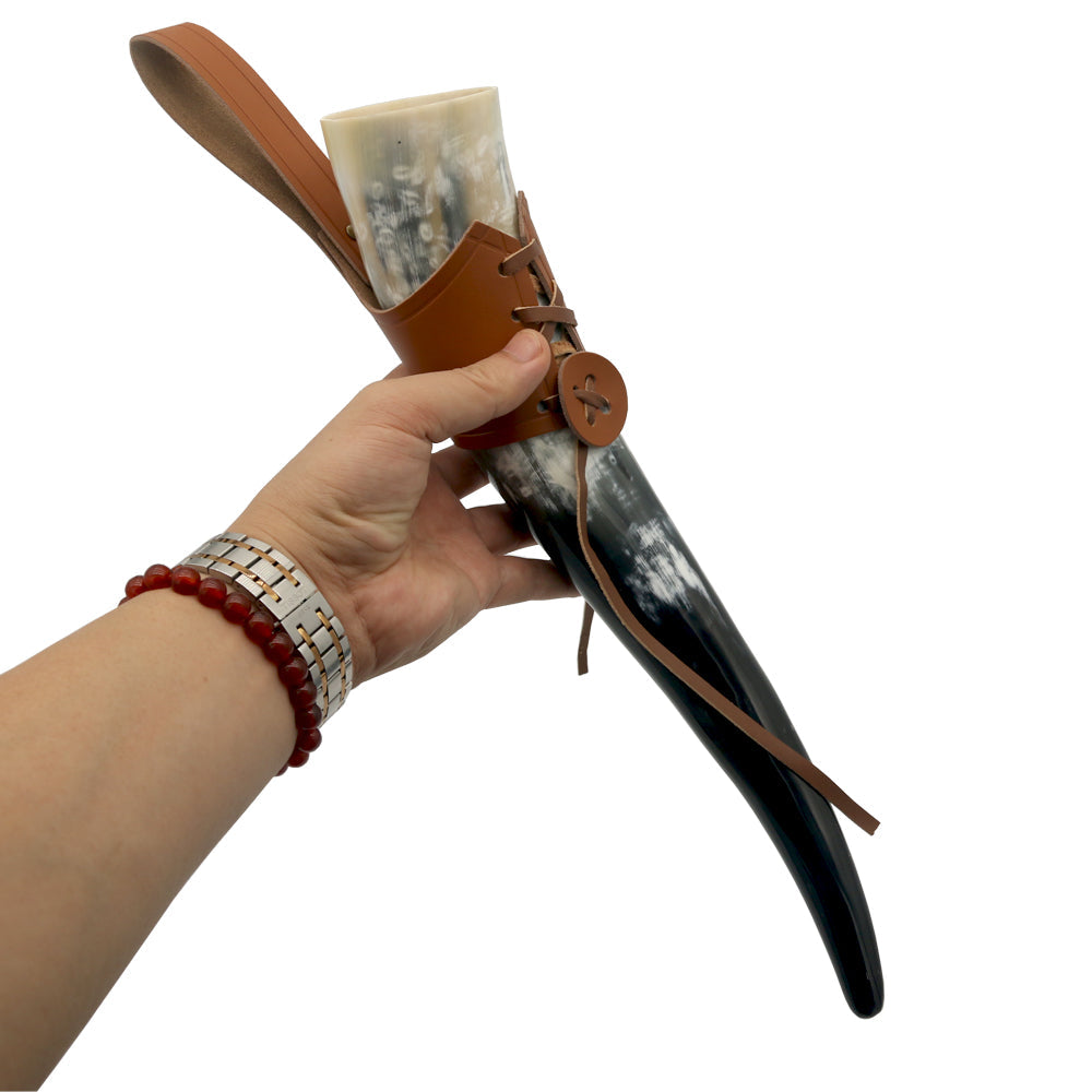 Corne à Boire Viking Avec Attache