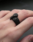 Bague Viking Crâne De Corbeau Viking Shop
