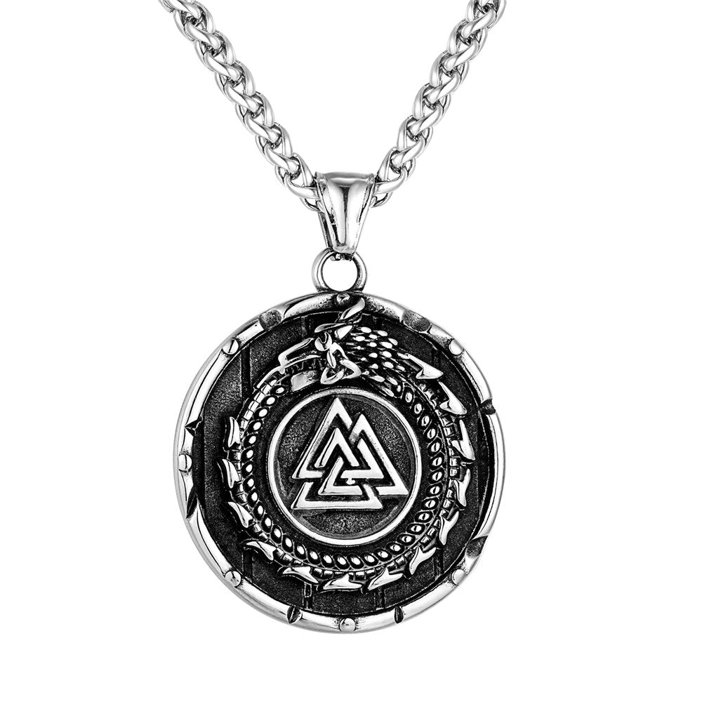 Collier Viking <br>Serpent Et Valknut</br> Viking Shop