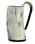Tasse Viking En Corne De Bœuf Blanche