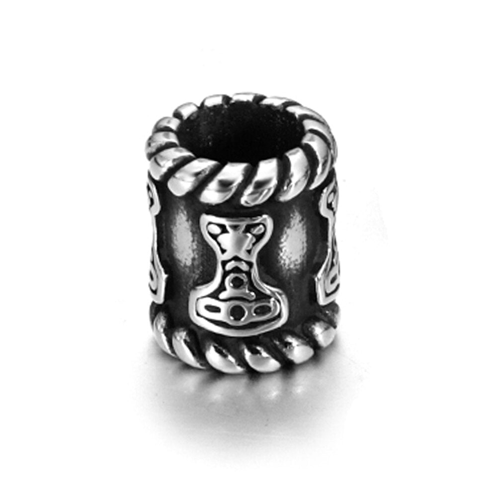 Perle En Acier Rune Mjolnir Viking Shop