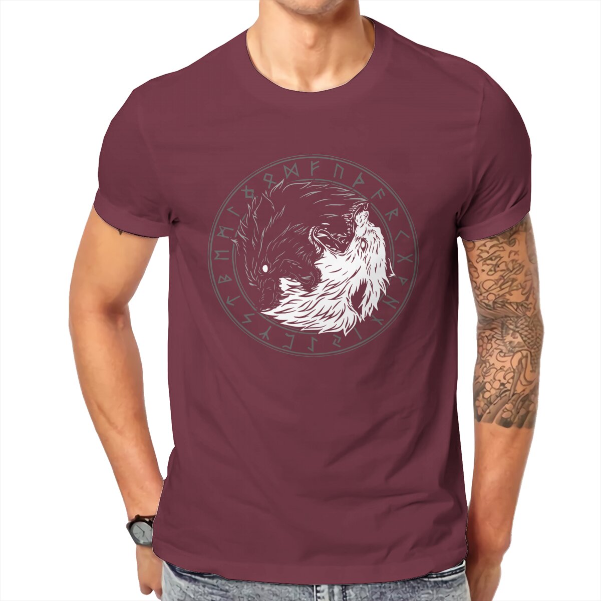 T-shirt Viking Loup