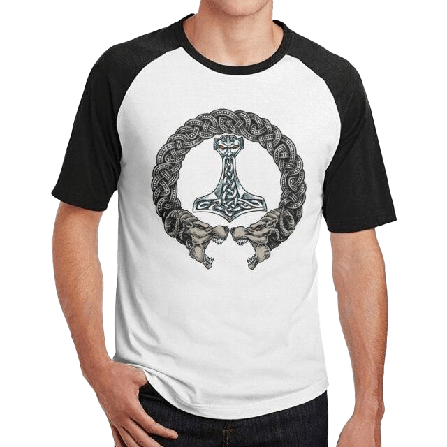 T-shirt Viking <br>Fenrir & Mjolnir</br> Viking Shop