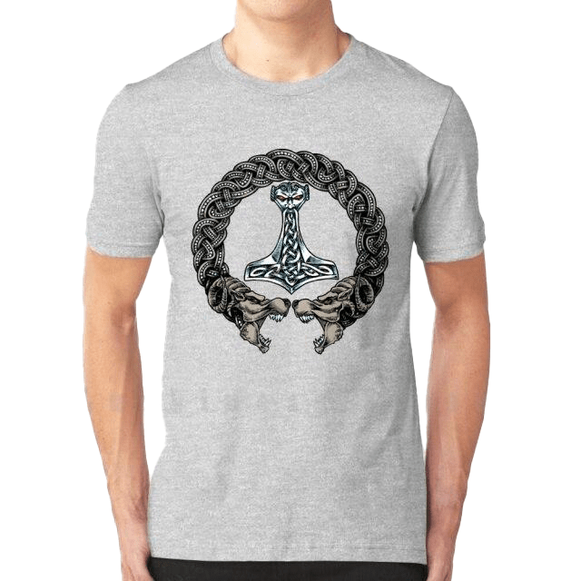 T-shirt Viking <br>Fenrir & Mjolnir</br> Viking Shop