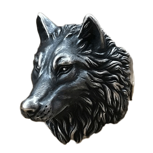 Bague Viking <br>Tête de loup</br> Viking Shop