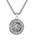 Collier Viking Loup Et Runes