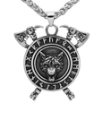 Collier Viking Loup Fenrir Et Runes Viking Shop