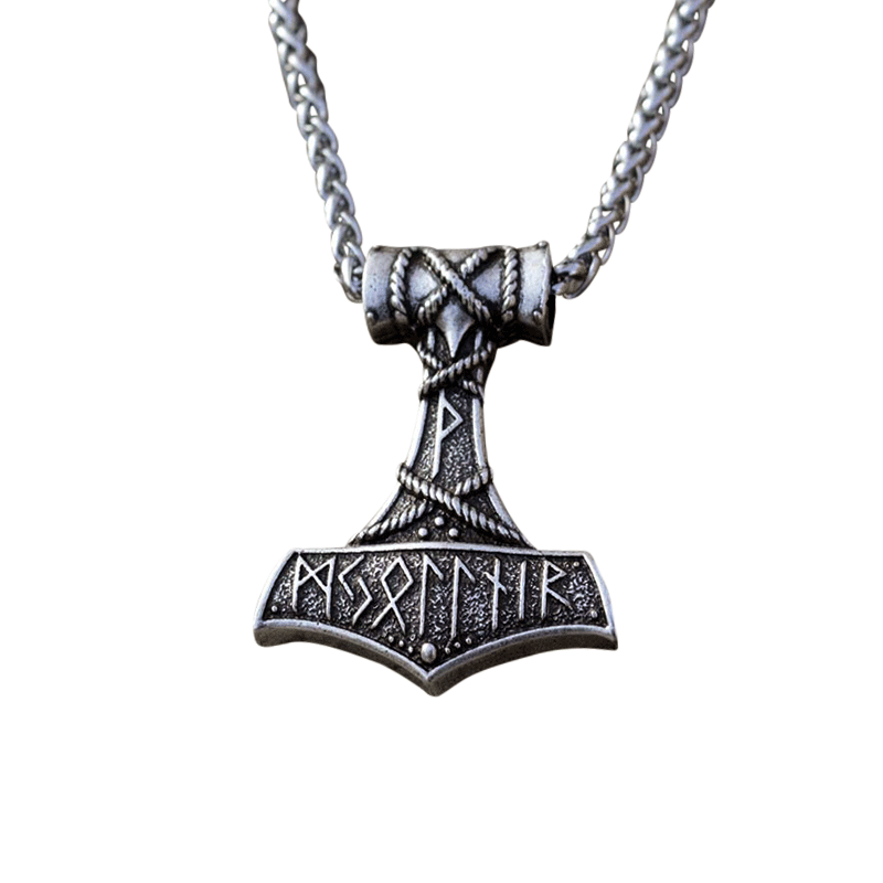 Collier Viking <br>Mjolnir & runes</br> Viking Shop