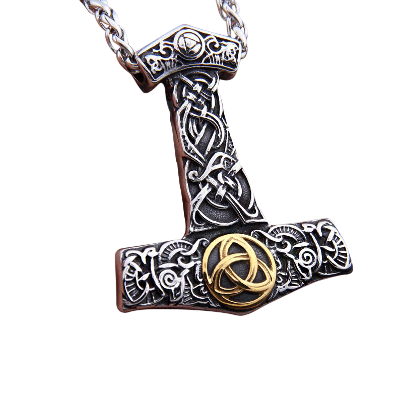 Collier Viking <br>Mjolnir & Triquetra</br> Viking Shop