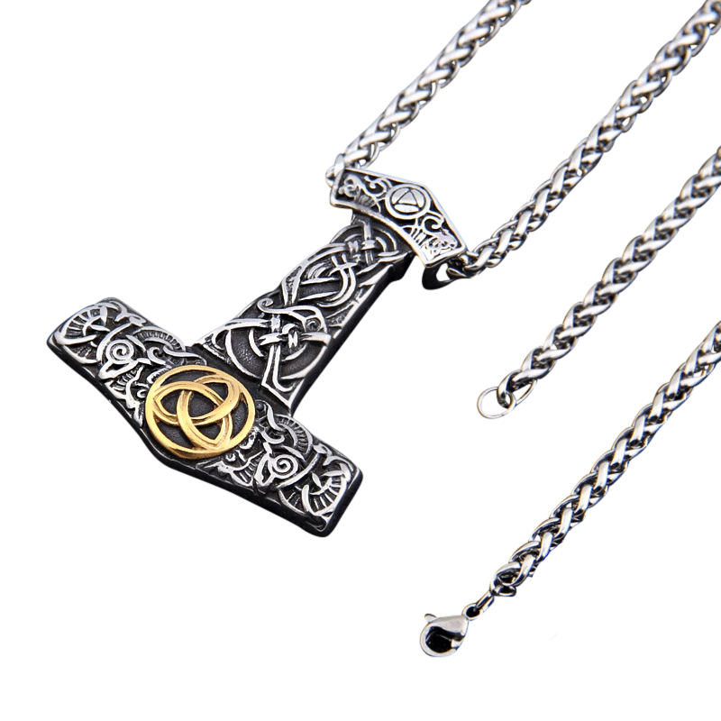 Collier Viking <br>Mjolnir & Triquetra</br> Viking Shop