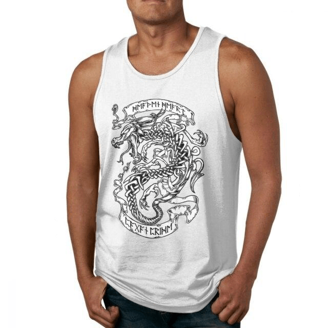 Débardeur Musculation <br>Serpent De Midgard</br> Viking Shop