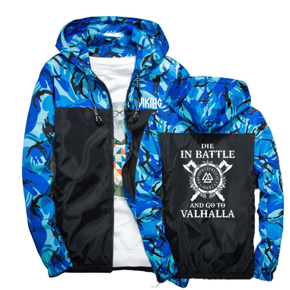 Veste Coupe-Vent Viking <br>Mourir dans la bataille</br> Viking Shop