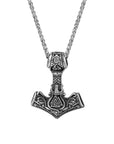 Collier Viking Marteau De Thor Et Valknut - Lien Divin