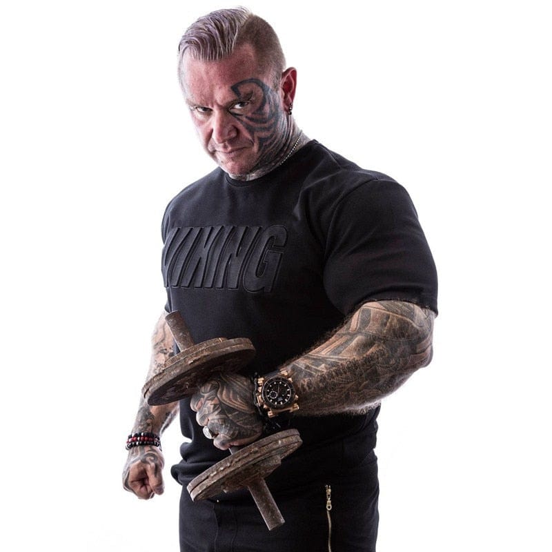 T-shirt musculation <br>Viking Noir</br> Viking Shop