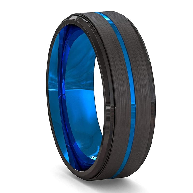 Bague homme online bleu