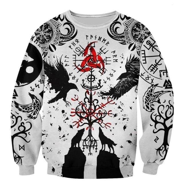 Sweat-shirt Viking <br>Fenrir & Hugin</br> Viking Shop