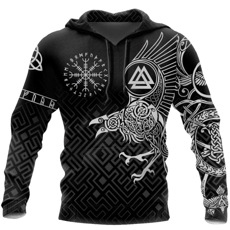 Sweat-shirt Viking <br>Valknut & Vegvisir</br> Viking Shop
