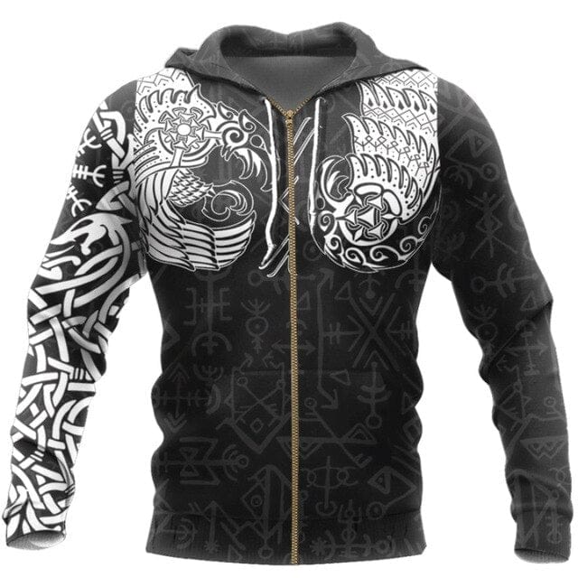 Sweat-shirt Viking <br>Corbeau</br> Viking Shop