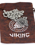 Collier Viking Loup Fenrir Et Runes Viking Shop