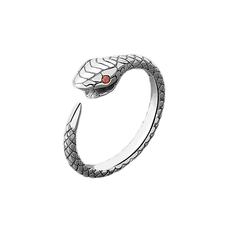 Bague Serpent Argent Homme Viking Shop