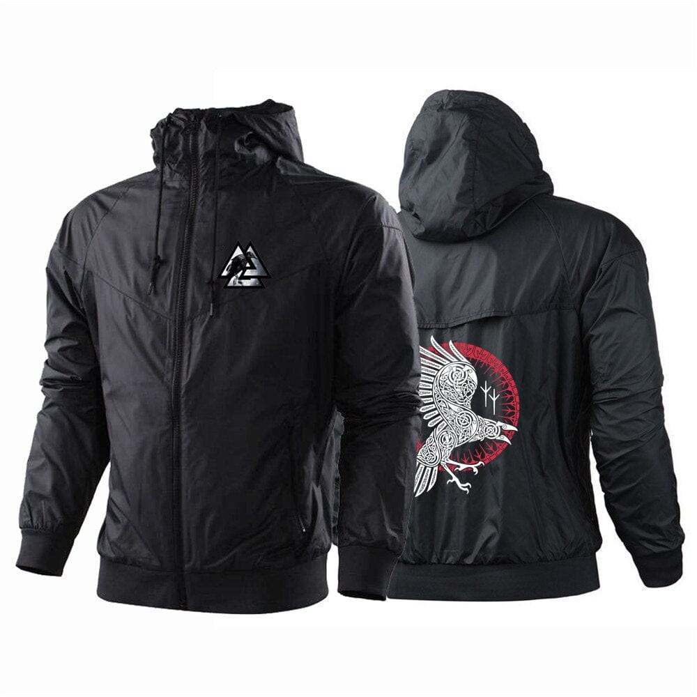 Veste Coupe-Vent Viking <br>Valknut & Hugin</br> Viking Shop