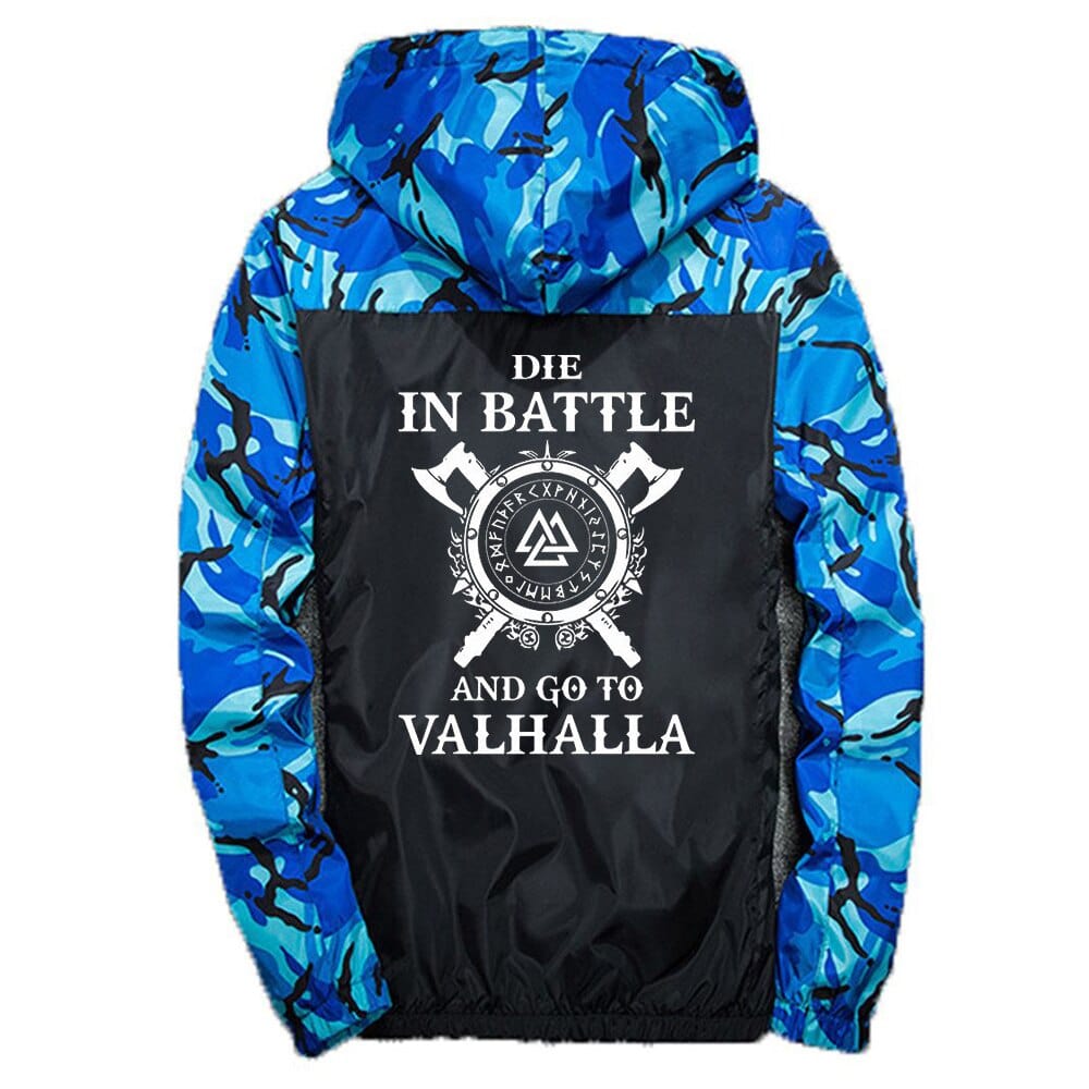 Veste Coupe-Vent Viking <br>Mourir dans la bataille</br> Viking Shop