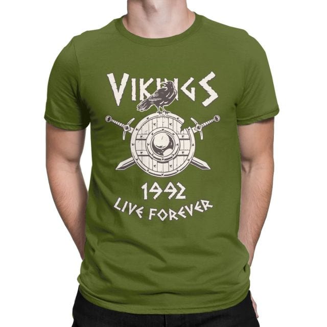 T-Shirt Viking <br>Corbeau & Bouclier</br> Viking Shop
