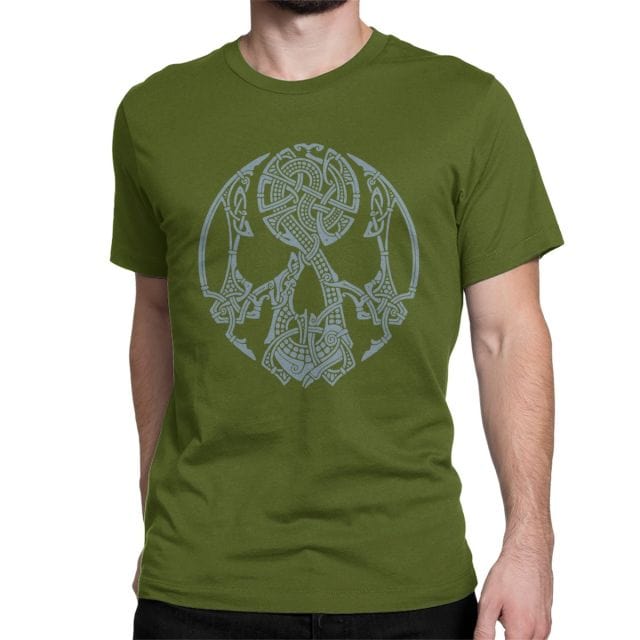 T-shirt Viking <br>Crâne De Guerrier</br> Viking Shop