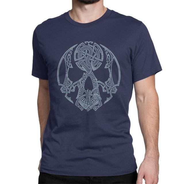T-shirt Viking <br>Crâne De Guerrier</br> Viking Shop