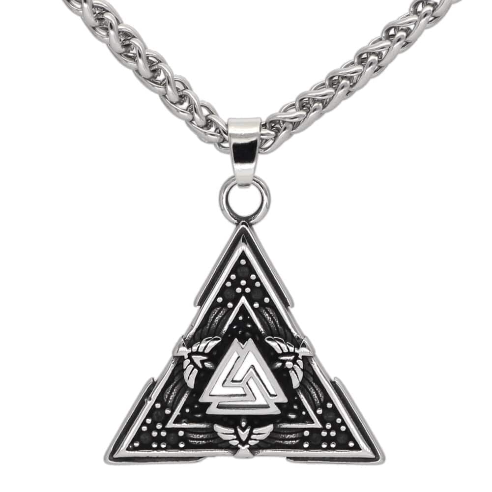Collier Viking <br>Valknut Et Corbeaux</br> Viking Shop