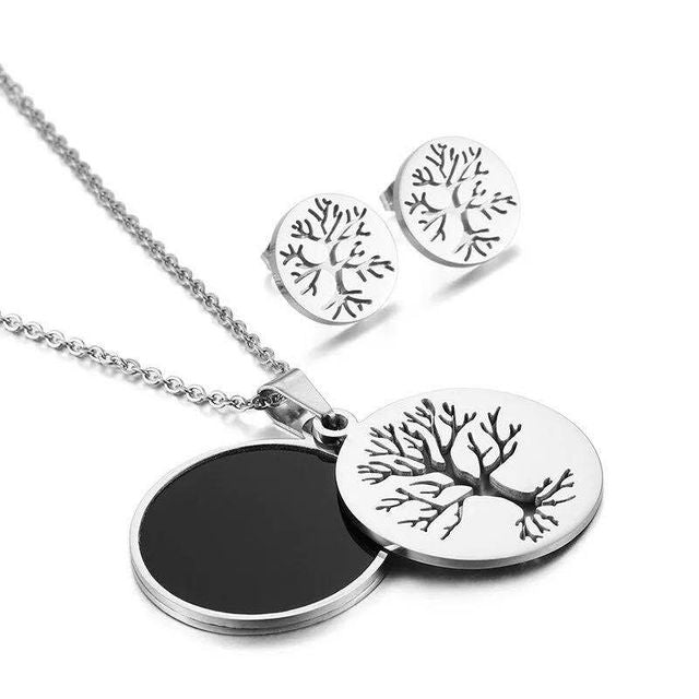 Collier & Boucles D'oreilles Viking <br>Arbre De Vie</br> Viking Shop