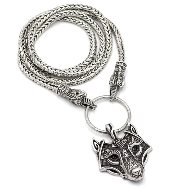 Collier Viking <br>Tête de Fenrir</br> viking shop